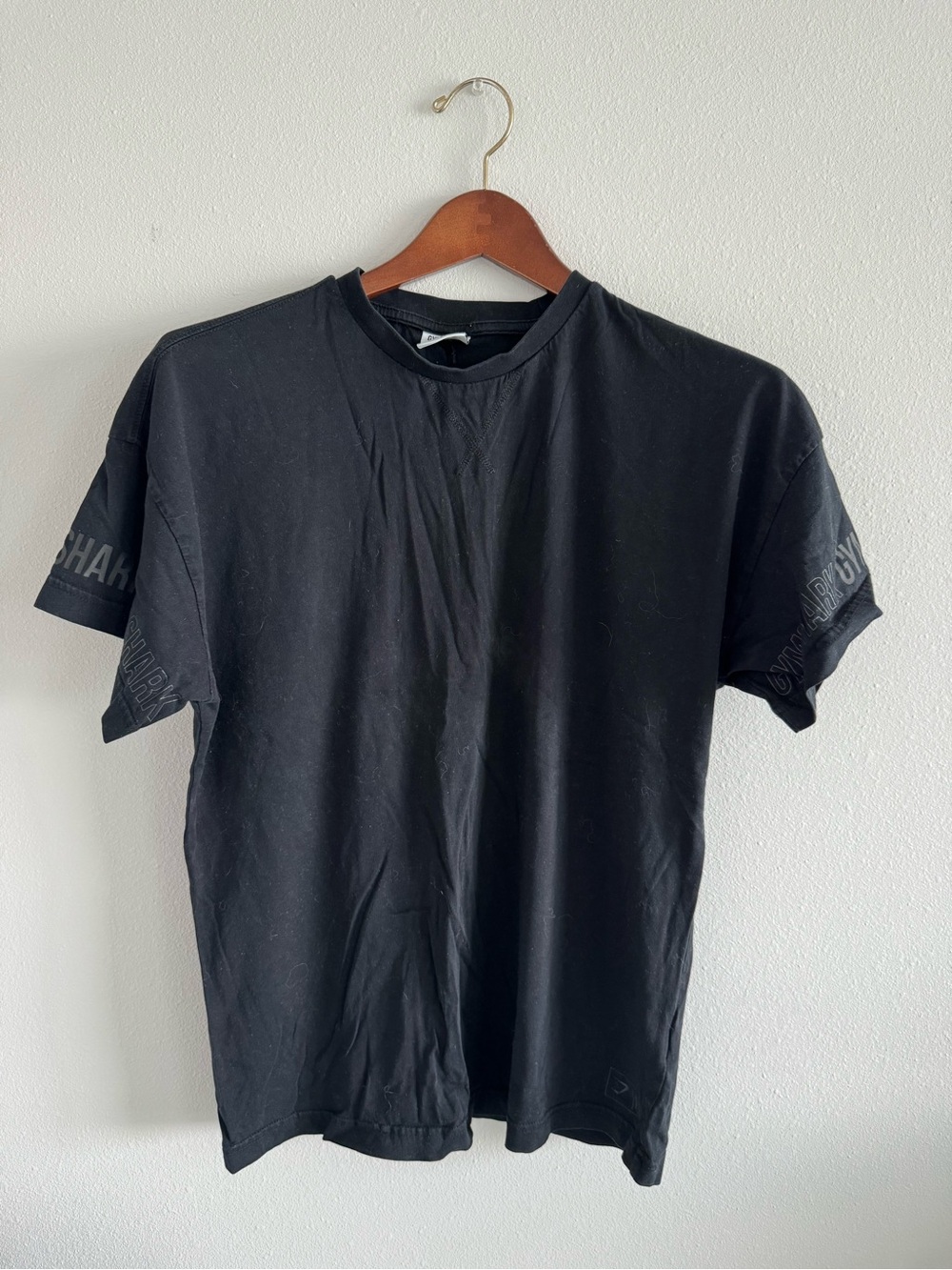 Gymshark Black Short Sleeve Logo Tee